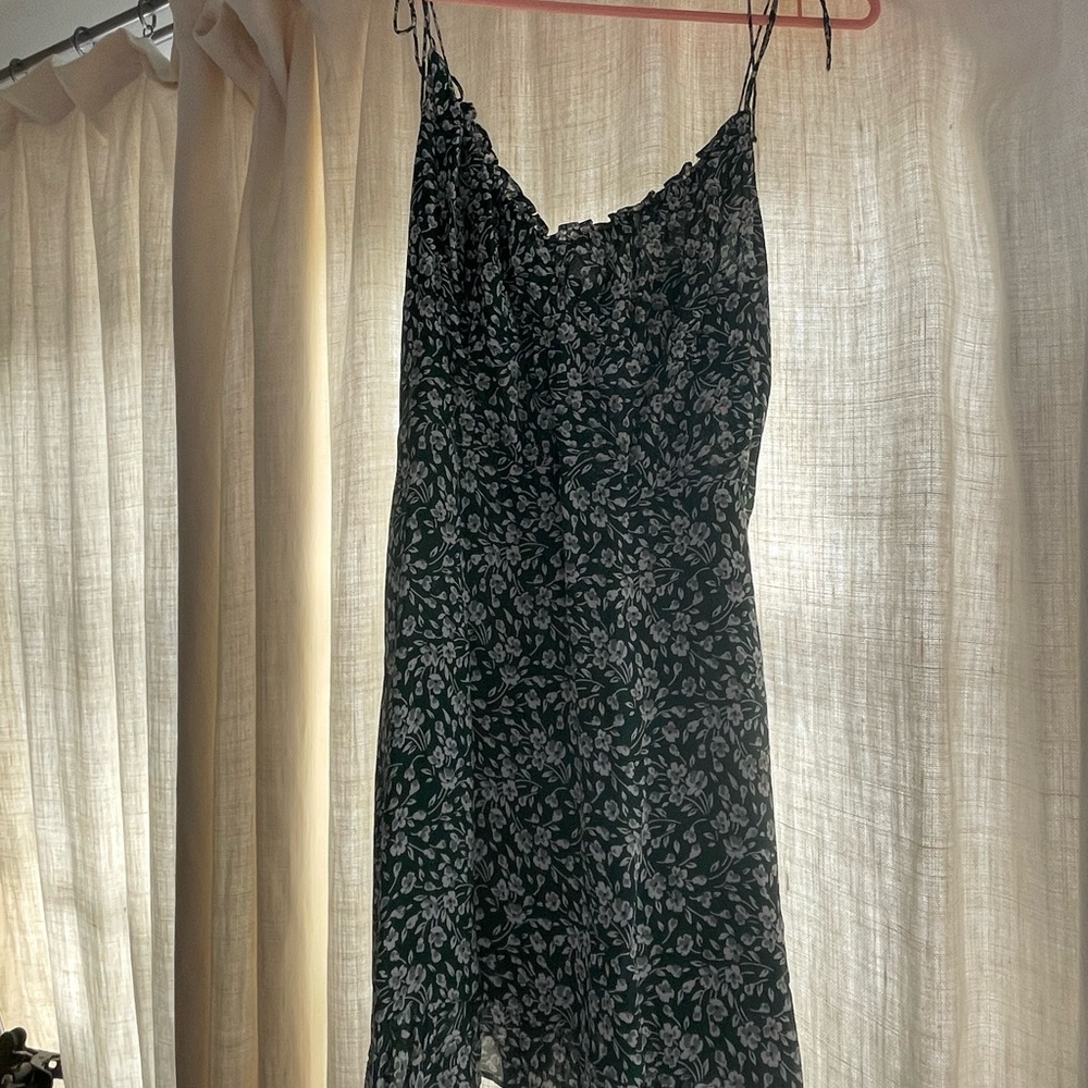 Green Reformation floral dress
